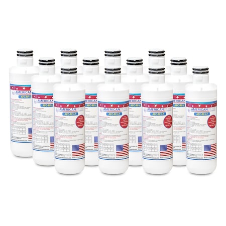 American Filter Co AFC Brand AFC-RF-L7, Compatible to LG Lt1000p Refrigerator Water Filters (12PK) Made by AFC Lt1000p-AFC-RF-L7-12-93075